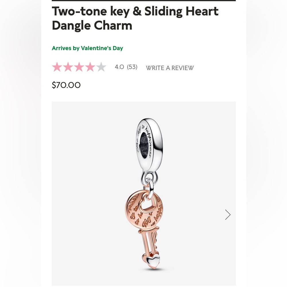 Pandora charm